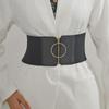 Fashionable Elastic Wide Waist Belt for Women - Trendy, Versatile, and Decorative for Skirts and Shirts