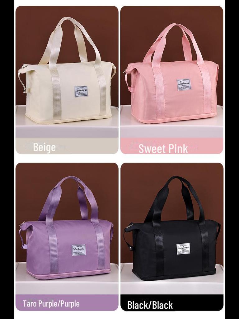 Вместительная дорожная сумка из ткани Оксфорд с разделением сухого/мокрого для спорта и фитнеса