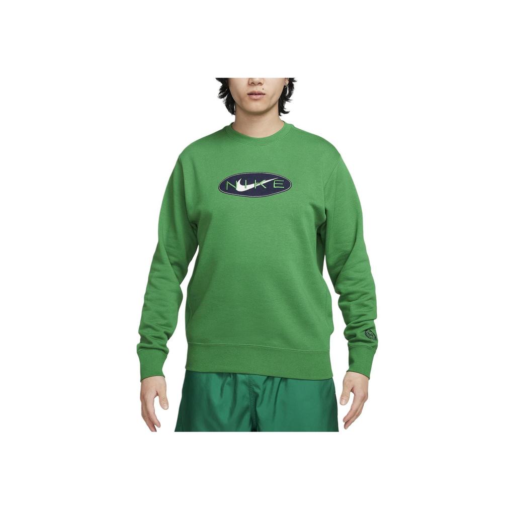 Nike Мужская толстовка с круглым вырезом из французского терри Aloe Verde Midnight Navy FZ4729-399