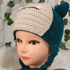 New Hand-crocheted Horn Pullover Hat, Fashionable and Personalized Adult Balaclava