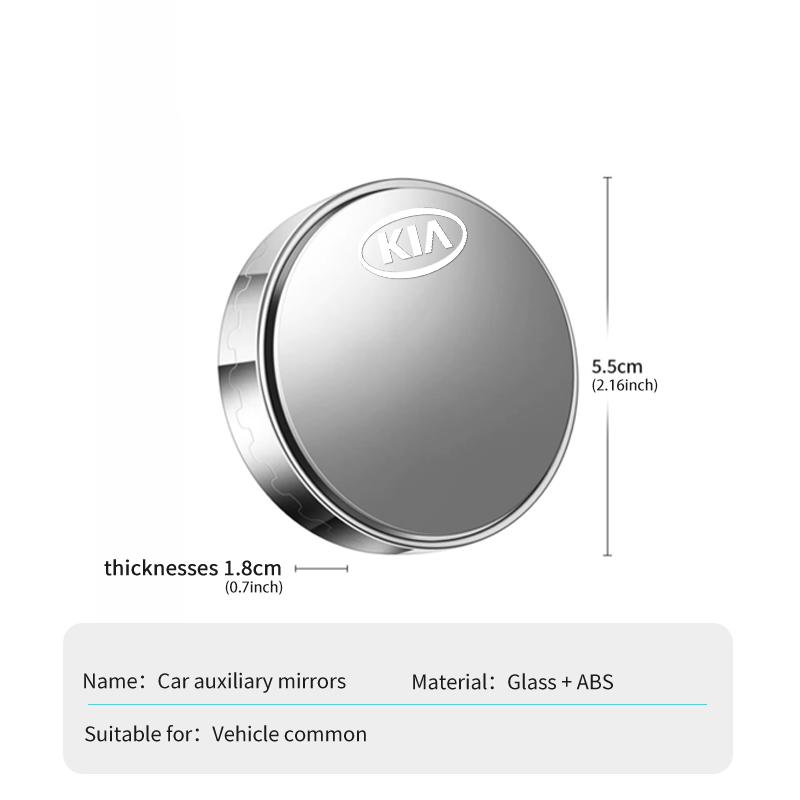 KHCT4 For KIA 2PC Car 360 Degree Adjustable Blind Spot Mirror Round Frame Mirror Accessories K5 K2 Rio Optima Sportage Venga Sorento