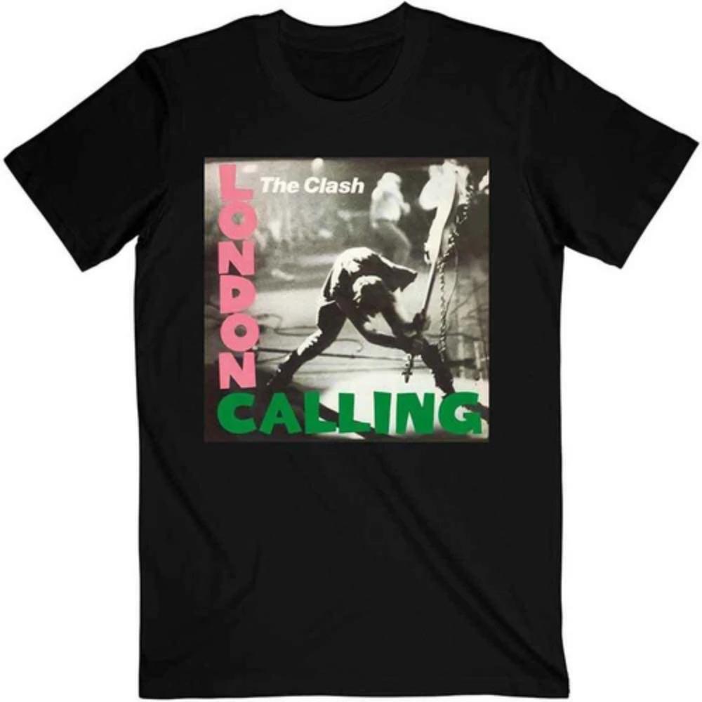 The Clash London Concert Punk Theme T-Shirt - Loose Fit Cotton Unisex Streetwear Top Graphic T Shirts Harajuku T Shirt