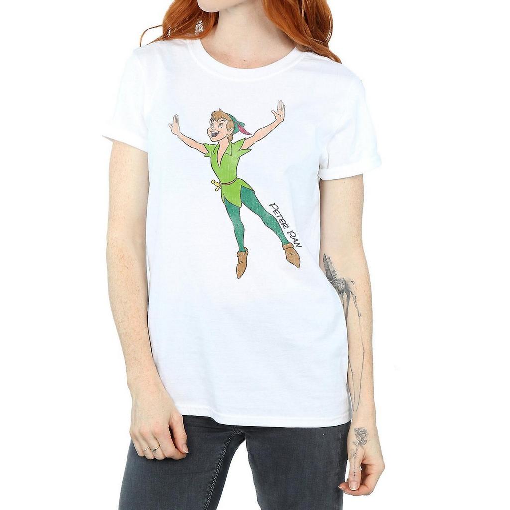 Peter Pan Womens/Ladies Classic Flying Cotton Boyfriend T-Shirt