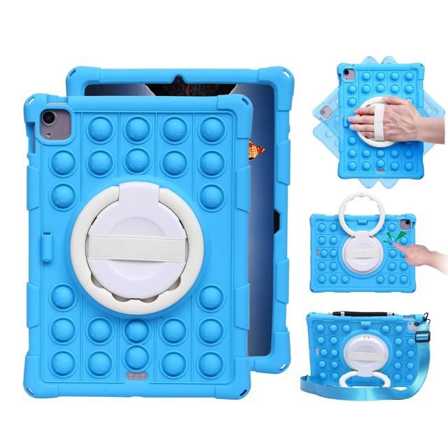 Противоударный чехол для планшета iPad Pro 11 12,9 M2 M1 360, вращающаяся подставка с ремешком на руку, чехол для iPad Air 5 10,9 2022 10th Air 4 2020 Funda