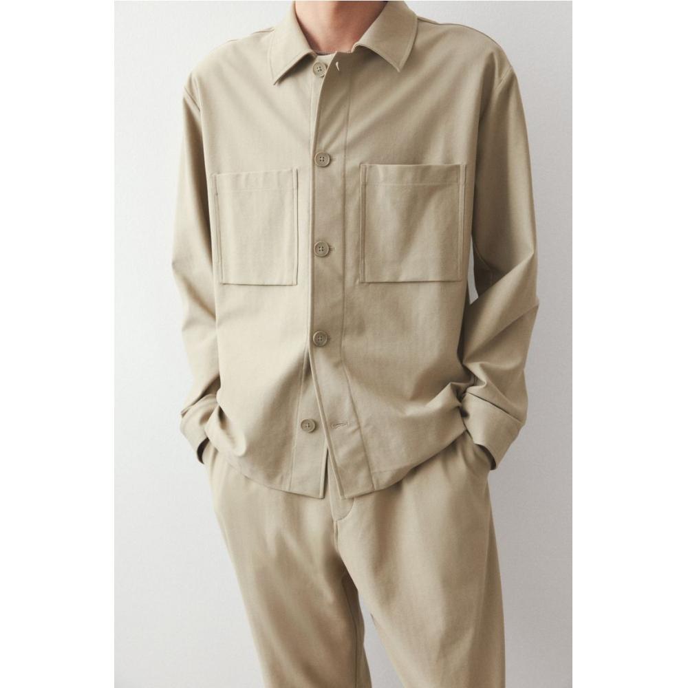 HM Regular Fit Twill oversHirt kHaki Green