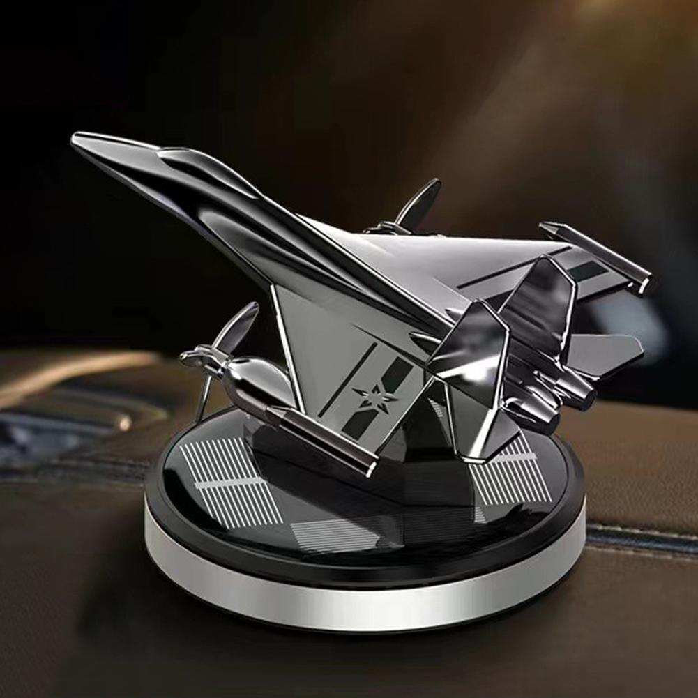 Car Perfume Aromatherapy Car Solar Power Car Air Freshener Airplane Rotating Aromatherapy Oil Diffuser Lasting Fragrance
