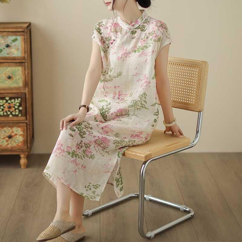Женское хлопковое платье для дома