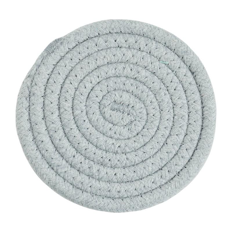 Круглая хлопковая подставка под тарелку для обеденного стола, кухонные принадлежности, термостойкая подставка под стакан для кофе и напитков