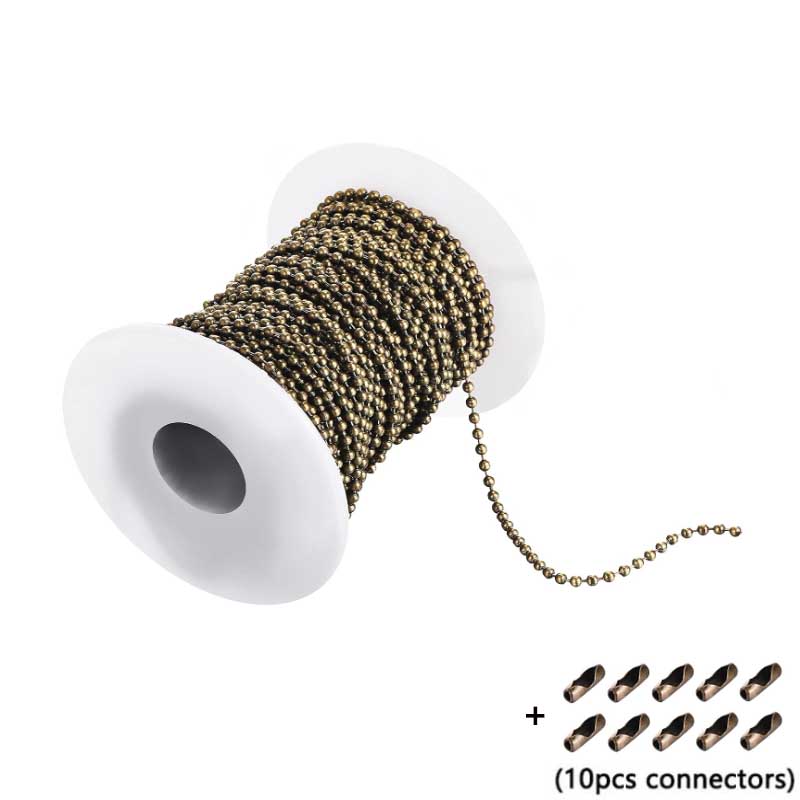 5 м/лот золотые черные бронзовые серебристые металлические шариковые цепочки 1,2-4 мм для самостоятельного изготовления ожерелий ювелирных изделий фурнитуры аксессуары