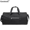 Geestock 2 в 1 Складная сумка для костюма и путешествий, сумка-даффл для одежды, большая вместимость, деловая сумка для путешествий, сумка- Уикендер для мужчин