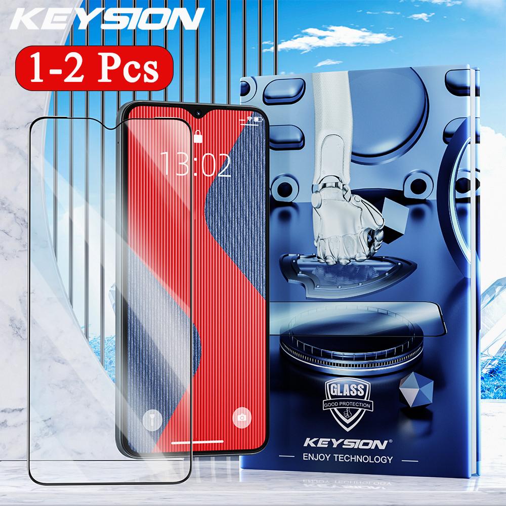 KEYSION Tempered Glass Full Cover for Samsung A17 5G A07 Full Glue HD Clear Screen Protective Glass Film for Galaxy A07 A17 5G