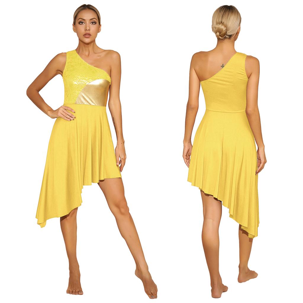 Женское платье с металлическими цветными блоками, танцевальное платье для поклонения, литургический лирический танцевальный костюм