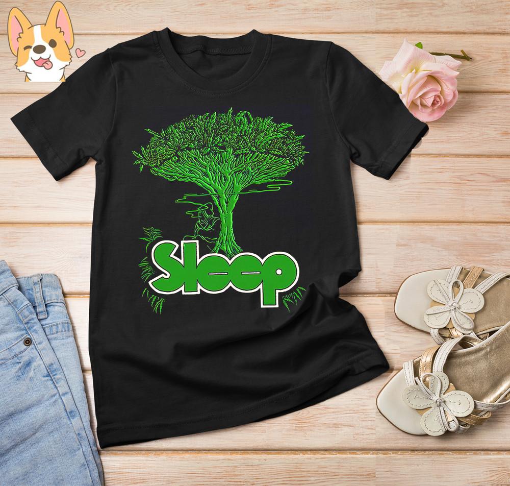 Sleep Band Stoner Short Sleeve Cotton tee Shirt gift Family Unisex T-Shirt