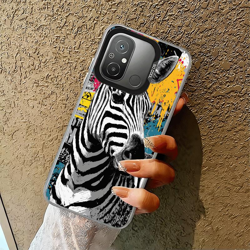 Zebra Stripe Black White Soft Phone Case for Xiaomi Redmi 15C 15 14C 13C 12C Poco X5 X6 X7 Pro X3 F8 F7 Ultra M8 13 12 Cover Bac