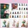 Рождественский календарь обратного отсчета с милыми ornaments-малышами драконами для праздничного декора