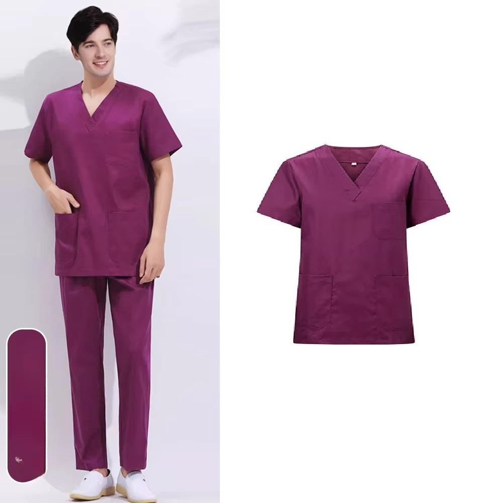 Одежда для ручной стирки Хирургические халаты Костюмы-сплиты Больничная хлопковая одежда для ручной чистки Операционные комбинезоны с короткими рукавами для мужчин и женщин