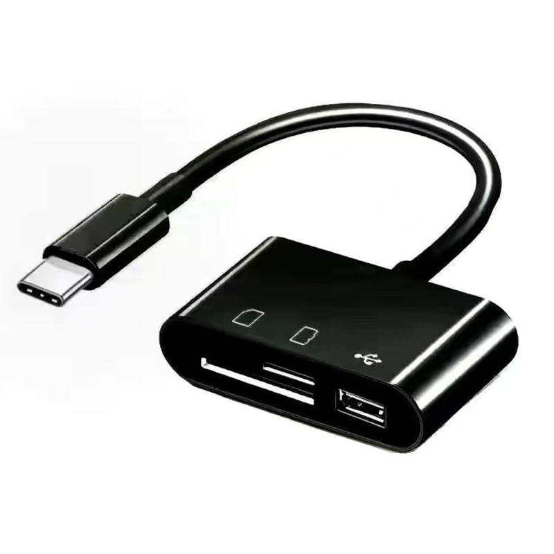 Кардридер типа C, считыватель карт памяти SD Tf, адаптер USB C OTG, высокоскоростной передатчик данных для Macbook, Huawei, Samsung, Xiaomi