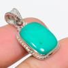 Natural Chrysoprase Gemstone 925 Solid Sterling Silver Gift Pendant 1.25" E4Q49