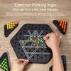 Rubber Band Triangle Board Game Geometry Learning Focus Logic Training Educational Chess Pegboard Strategy Game Toy Toddlers Boys Girls Gift