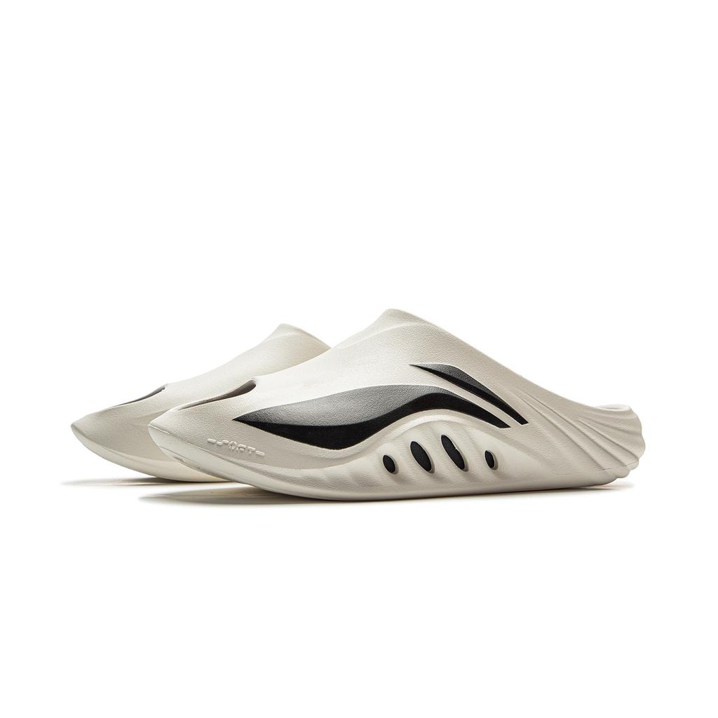 Li-Ning Мягкие тапочки Удобные Универсальные Нескользящие шлепанцы Унисекс обувь Белые Черные AGAV009-4