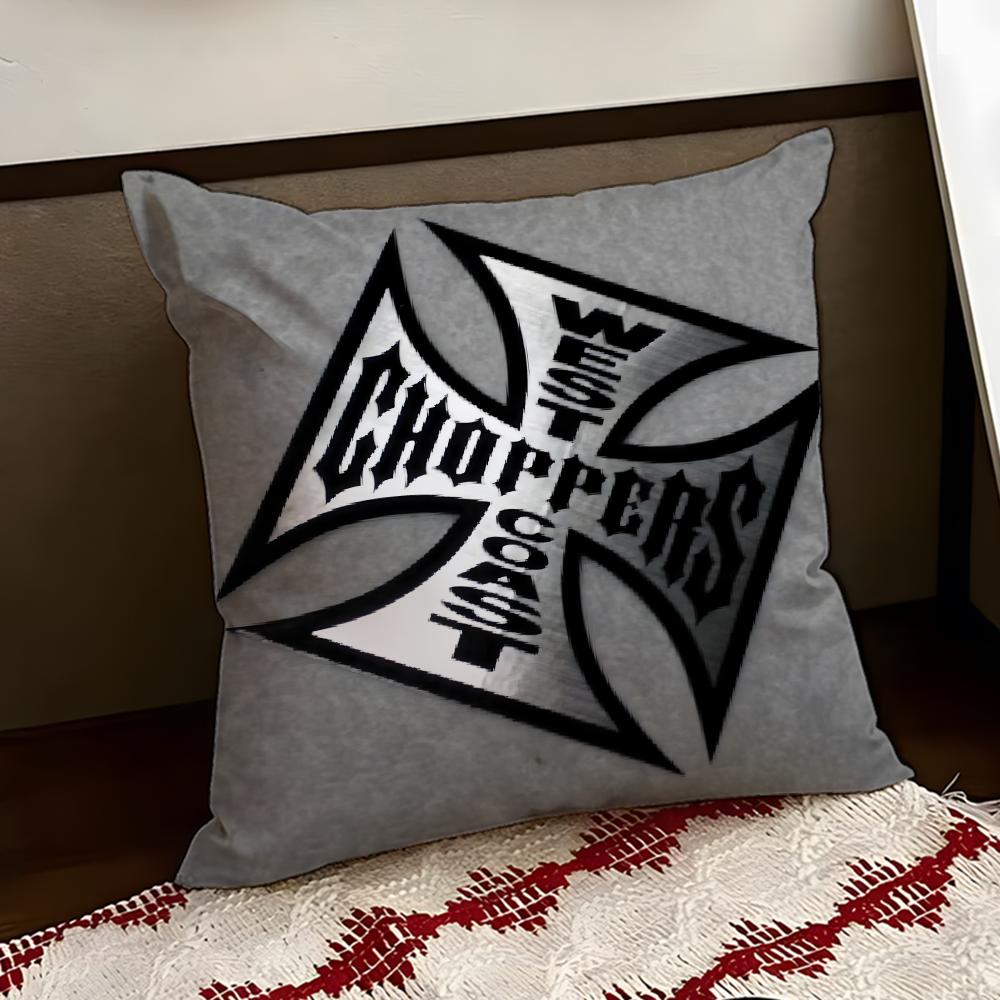 WWest Coast CChoppers Cushion Cover Reversible Soft Durable Pillow Cover Home Car MultiScene Use for Daily Comfort