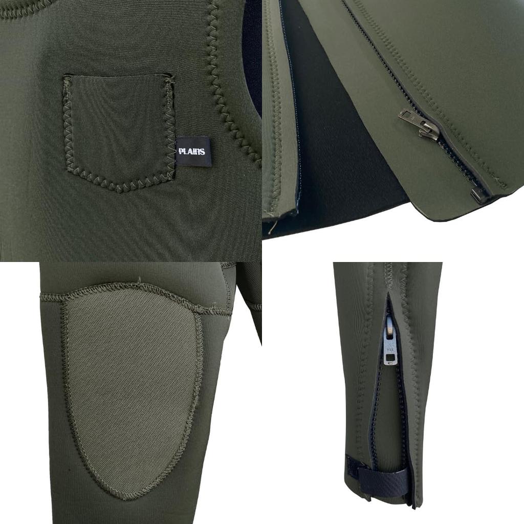 [Amazon Exclusive] Plains Kids Short Sleeve Jacket & Long Johns Set [130cm] P59SM66 Summer Kids Wetsuit Marine Sports