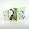 Ceramic Violin Shaped Music Water Cup Musical Instrument Mug Breakfast Cup Ceramic Cup