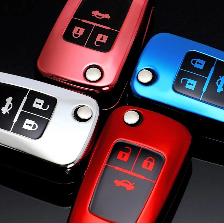 Мягкий чехол-брелок из ТПУ с дистанционным управлением для Chevrolet Camaro Cruze SS Sonic Spark Aveo Epica для Buick Lacrosse Encore GL8 Regal