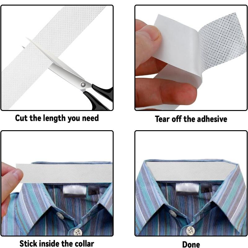 Защитная наклейка на воротник от пота, самоклеящаяся лента от пота для рубашек, дышащие наклейки на воротник для одежды, впитывающая пот накладка для шляпы