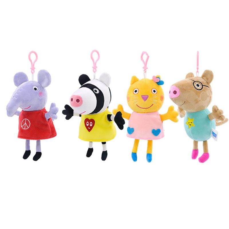 Оригинальная мягкая игрушка Свинка Пеппа для детей Маленькая кукла-брелок Брелок для сумки Детский подарок на день рождения