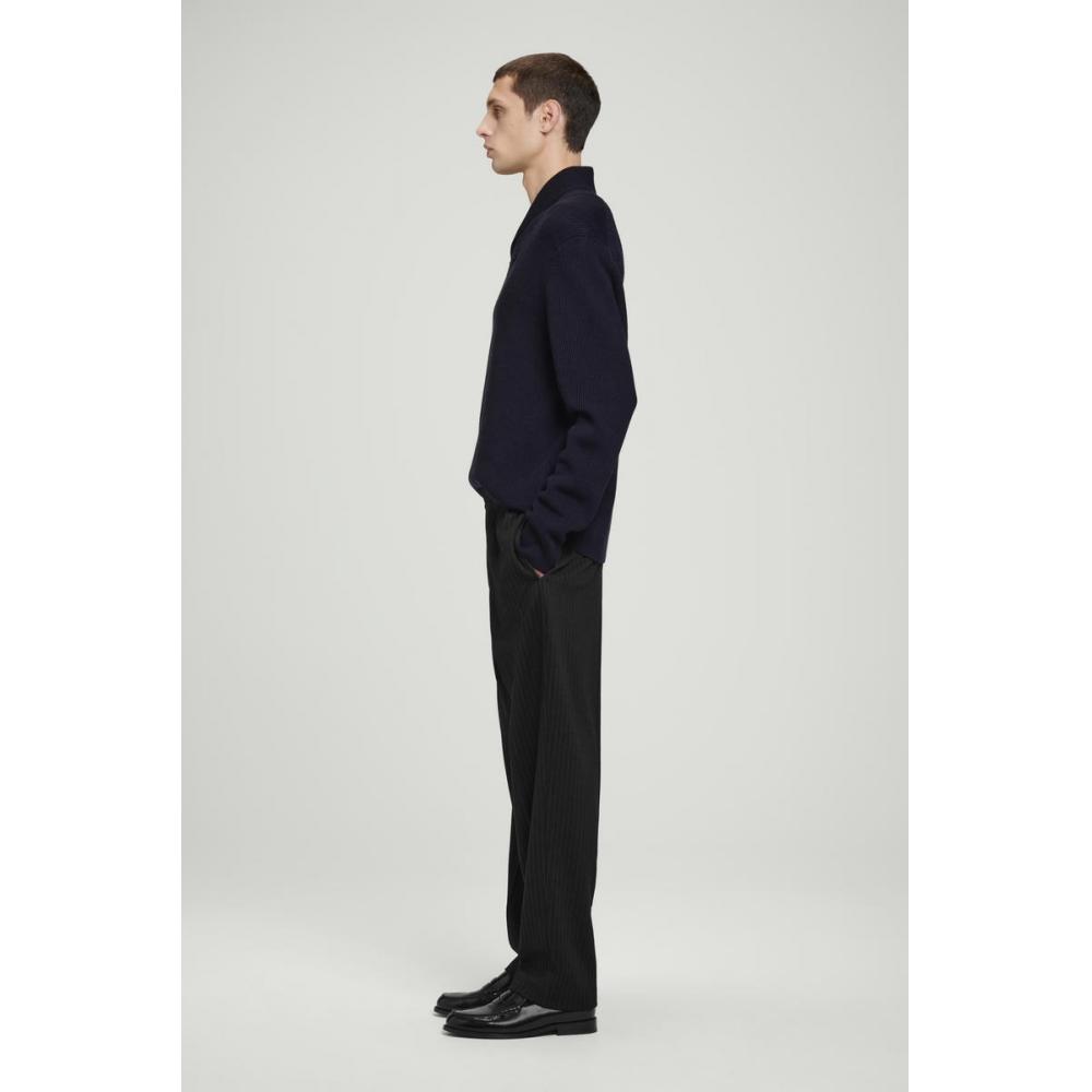 COS Японский жакет-шалька с ребристым воротником из мериносовой шерсти