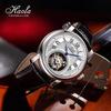 Часы HAOFA Tourbillon с римским циферблатом, механические, с ручным заводом, в стиле ретро, роскошные, стильные, сапфировое стекло, популярные, водонепроницаемые, мужские