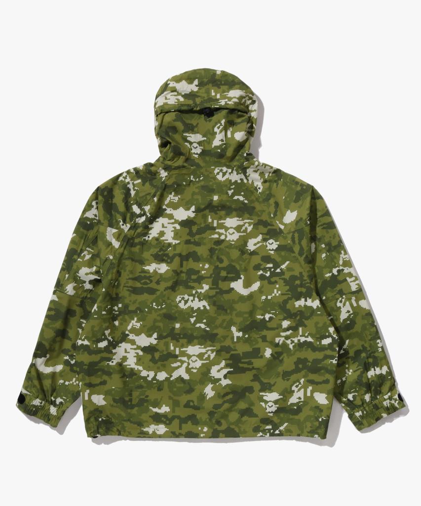 Bape Двухслойная куртка для сноуборда Multi Pixel Camo (M) зеленый