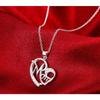 European and American Necklace Mom Heart Shaped Necklace Popular Diamond Necklace