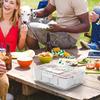 Контейнер для снеков Охлаждающий контейнер для снеков Разделенный поднос Многоразовый поднос 8 отделений Для походов Школы Вечеринки Обед