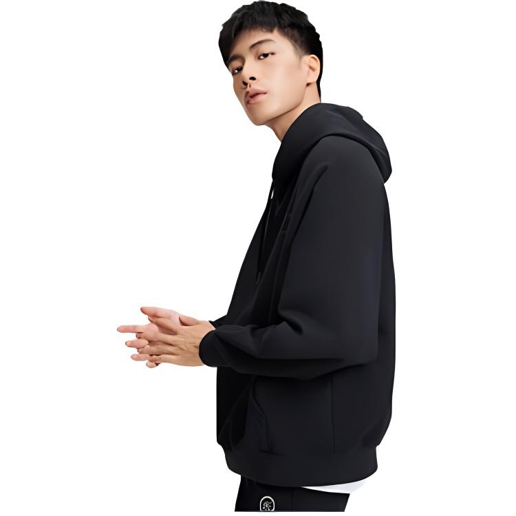Толстовки Li Ning Унисекс Черные С капюшоном Утепленные Обычные AWDR799-4