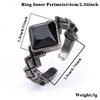 Retro Style Stone Ring White Crystal Finger Ring Newest Handmade Jewelry  Gift For Women