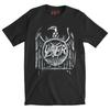 Rock Punk Street Tshirt SLAYER Band Casual Round Neck Short Sleeved Heavy Metal Dark Style Men Oversized Loose American Summer