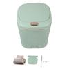 Foot Pedal Metal Softly Close Pedal Bathroom Trash Can for Kitchen Hotel Home Office 8/10/15L Trash Can with Lid