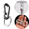 Car Key Holder Simple Key Chain Waist Belt Carabiner Waist Key Ring Gift Spring Key Ring