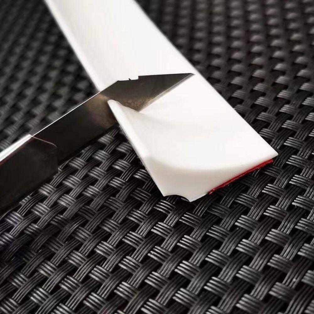 Self-Adhesive Silicone Water Barrier Black/White Shower Barrier  Countertop Gap