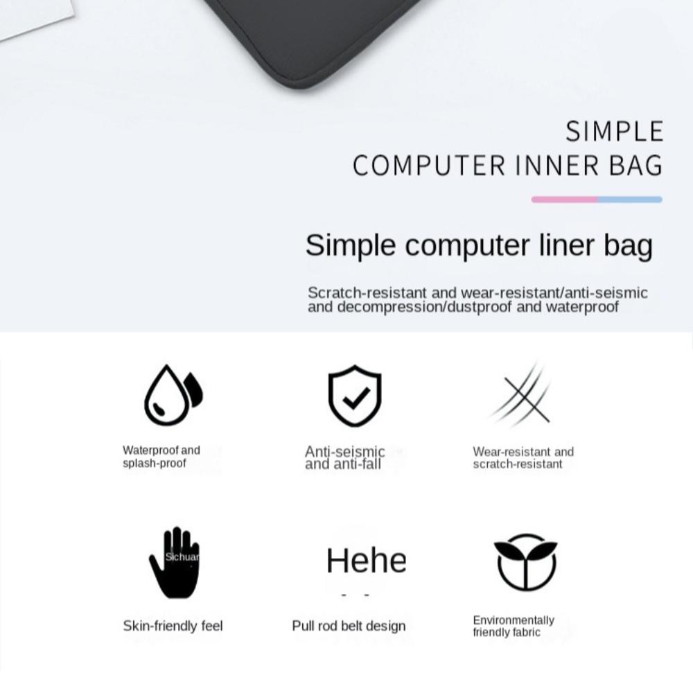 Ventilate Laptop Briefcase Waterproof Laptop Carrying Case Tablet Cover Bag Laptop Accessories