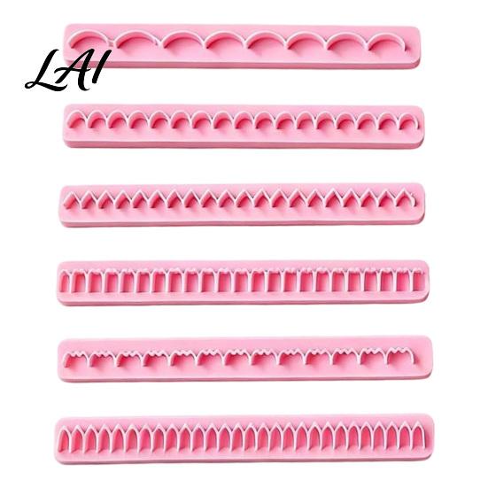 Polymer Clay Cutters 6Pcs Flower Petal Cutter 6 Shapes 3D Making Professional Fondant Molds Tool Handmade Plastic Crafting Tools for DIY Lovers