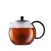BODUM ASSAM Tea Press with Plastic Filter and Plastic Handle, 1L, Black [Authentic] 1844-01
