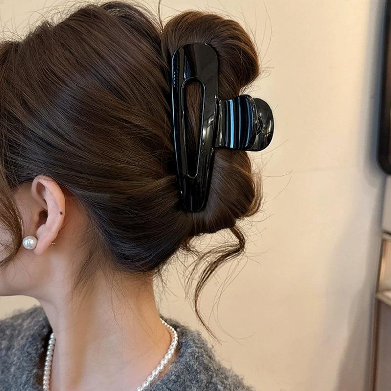 Полые заколки для волос, держатель для хвостика для девочки, заколки для волос, зажим-акула, элегантные повседневные аксессуары для волос, головной убор