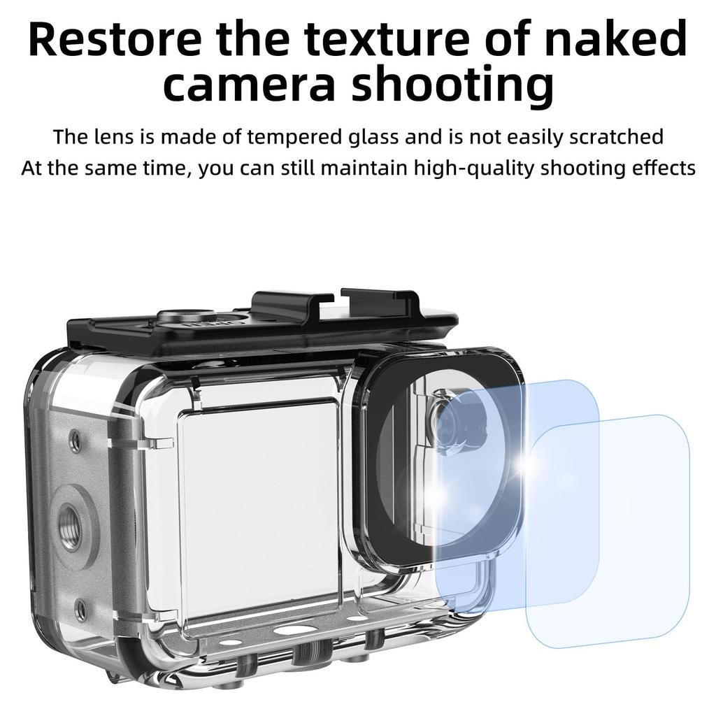 Водонепроницаемый чехол для подводной фотосъемки DJI Osmo Action 5 Pro, водонепроницаемый чехол для подводной фотосъемки, глубина 45 м, давление, аксессуары для подводной фотосъемки