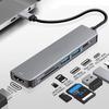 6-портовый USB-концентратор C для 4K HDMI-совместимого устройства чтения карт SD TF USB 3.0 2.0 HUB Type C для зарядки док-станции для MacBook iPad Samsung