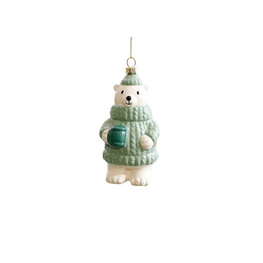 Colorful ChristmasTtree Hanging Ornaments 3D Christmas Scene Layout Supplies Door