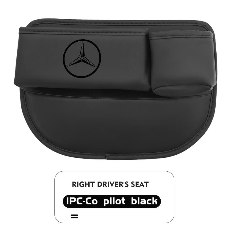 rdpw2 For Benz Car Logo Universal Seat Gap Slit Pocket Organizer Card Bottle Cups Holder AMG Exclusive A C E R V Class CLA CLS C180