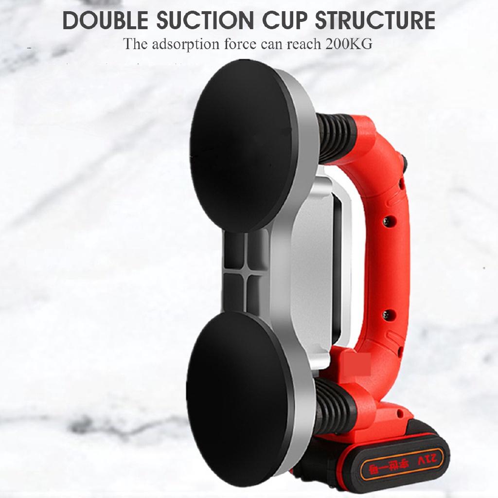 21V Protable Tiling Tiles Machine 60-120mm Tiles Vibrator Suction Cup Adjustable Automatic Floor Vibrator Leveling Tool